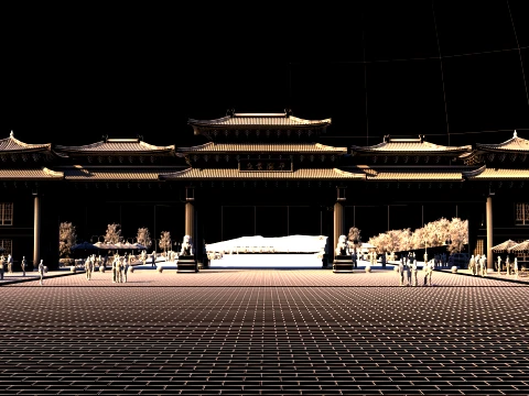 Ancient architecture 3D Model