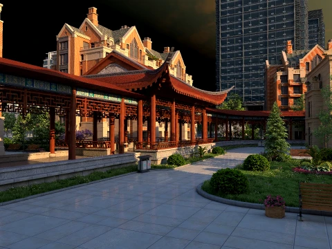 Architettura antica Modello 3D