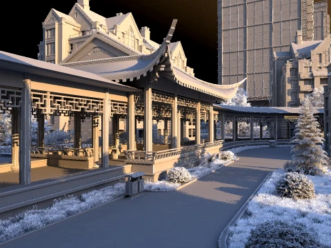 Ancient architecture 3D Model