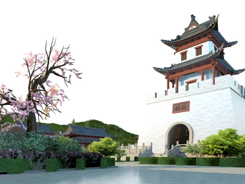 Ancient architecture 3D Model