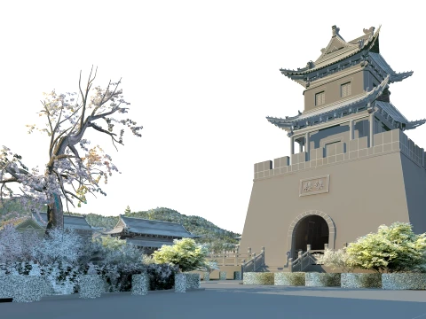 Ancient architecture 3D Model