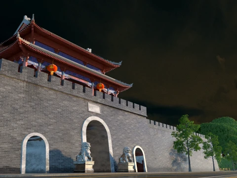Ancient architecture 3D Model