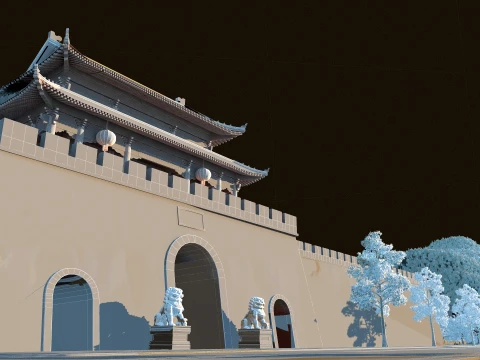 Ancient architecture 3D Model