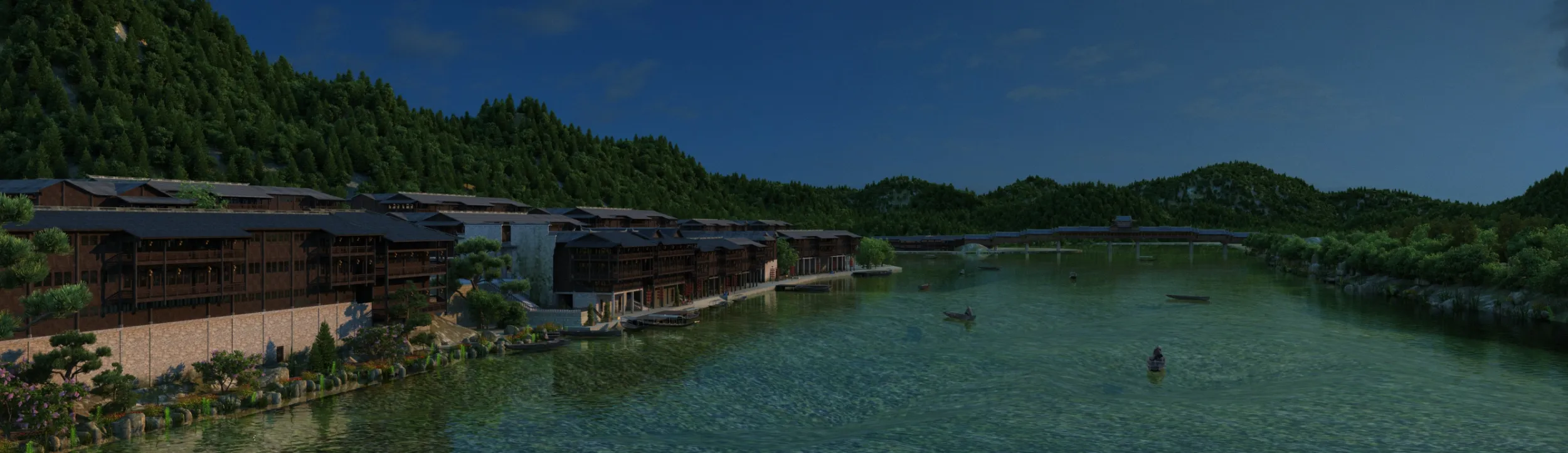 Ancient town 3D Model .c4d .max .obj .3ds .fbx .stl .blend 