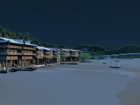 Ancient town 3D Model