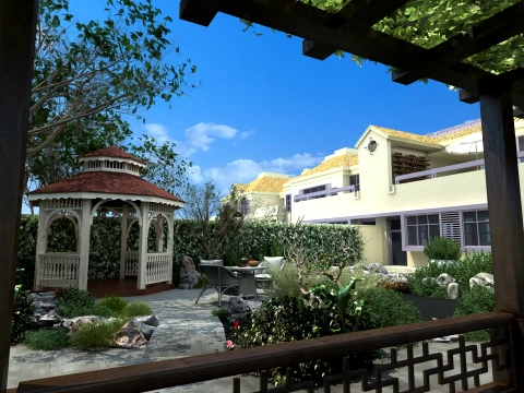 Villa 3D Model