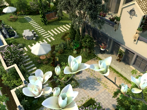 Villa 3D Model