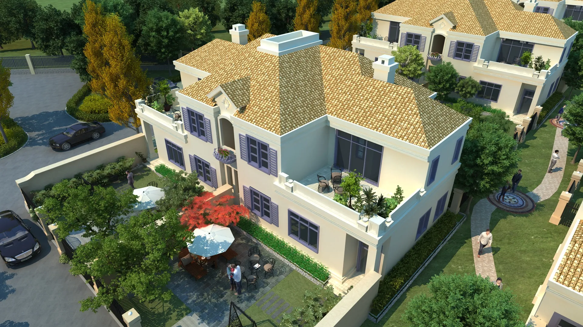 Villa 3D Model .c4d .max .obj .3ds .fbx .stl .blend 