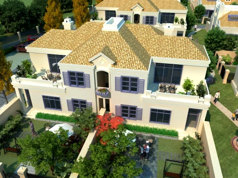 Villa 3D Model
