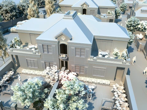 Villa 3D Model