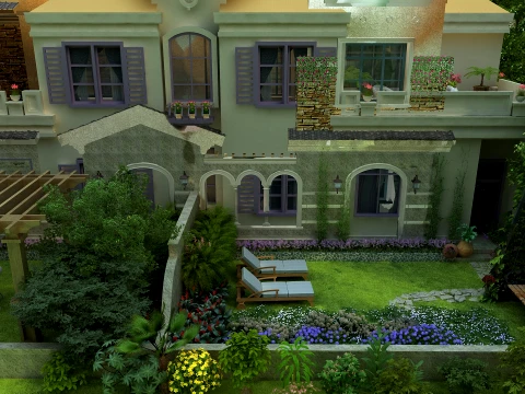 Villa 3D Model