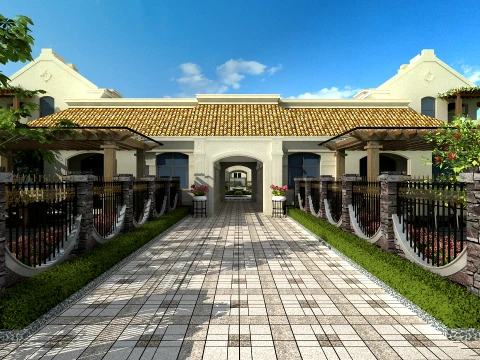 Villa 3D Model