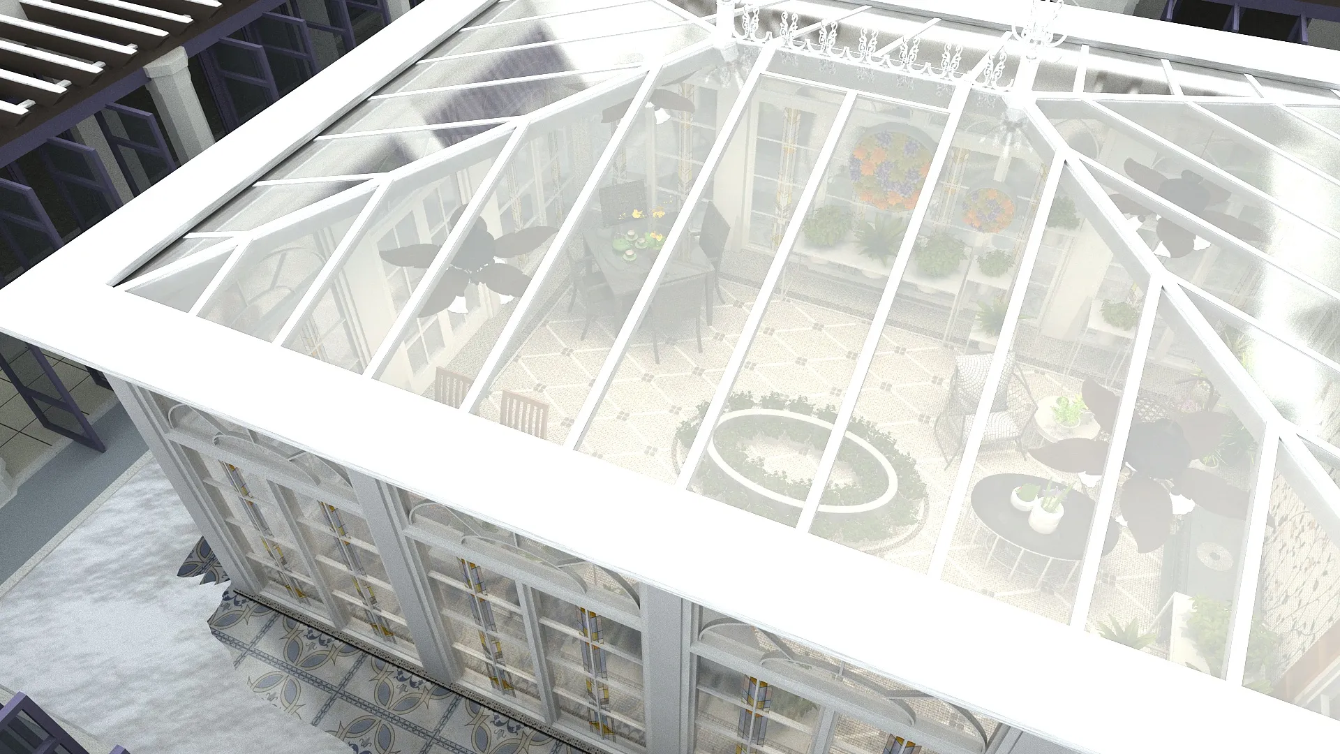 Sunroom 3D Model .c4d .max .obj .3ds .fbx .stl .blend 