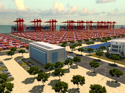 Port 3D Model