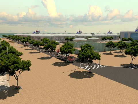 Port 3D Model
