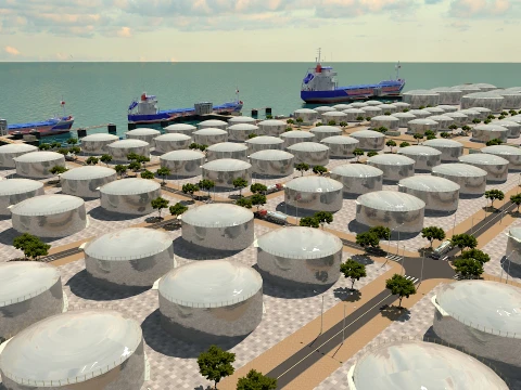 Port 3D Model