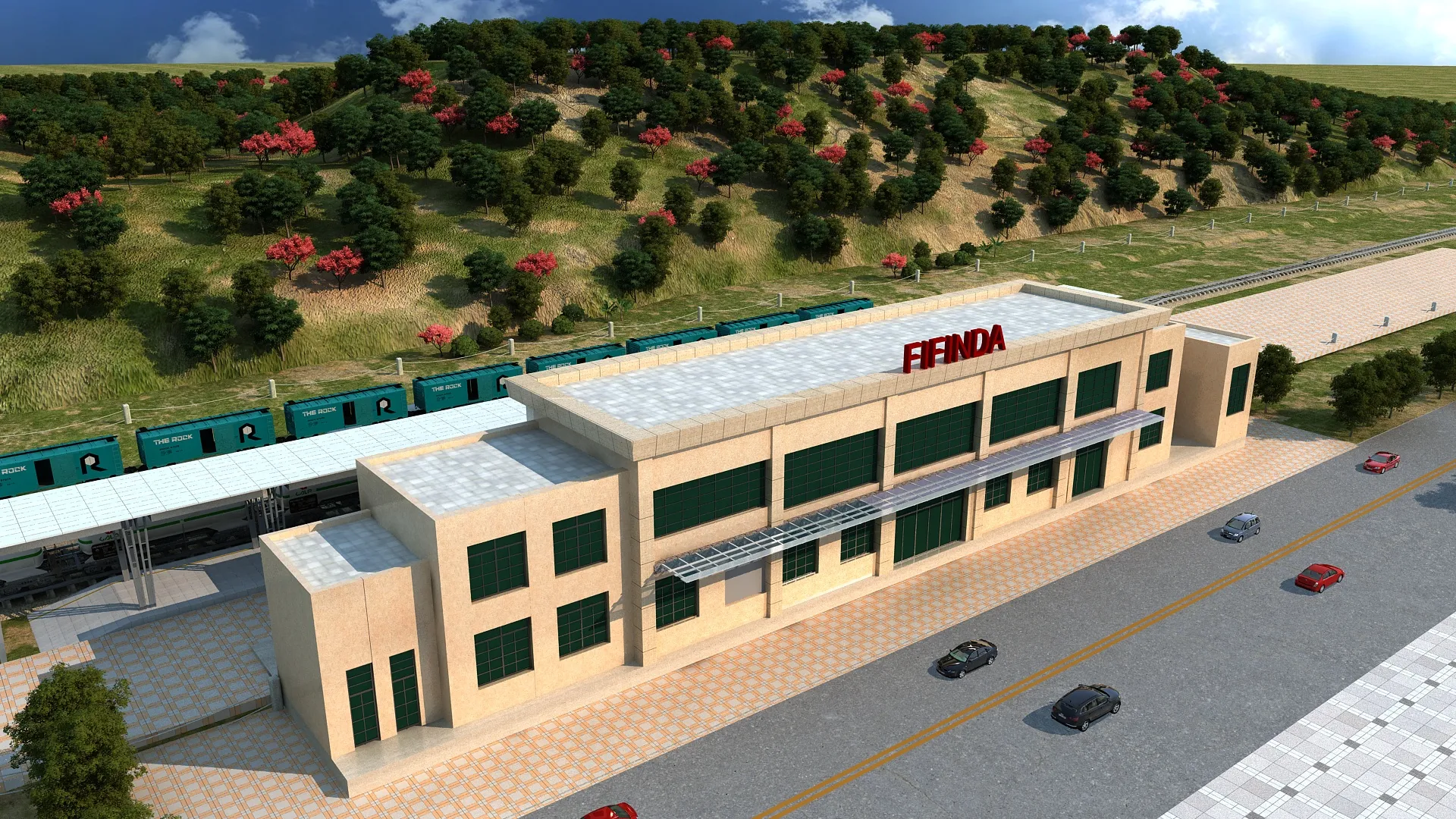Station 3D Model .c4d .max .obj .3ds .fbx .stl .blend