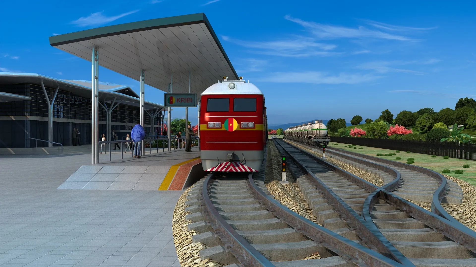 Station 3D Model .c4d .max .obj .3ds .fbx .stl .blend 