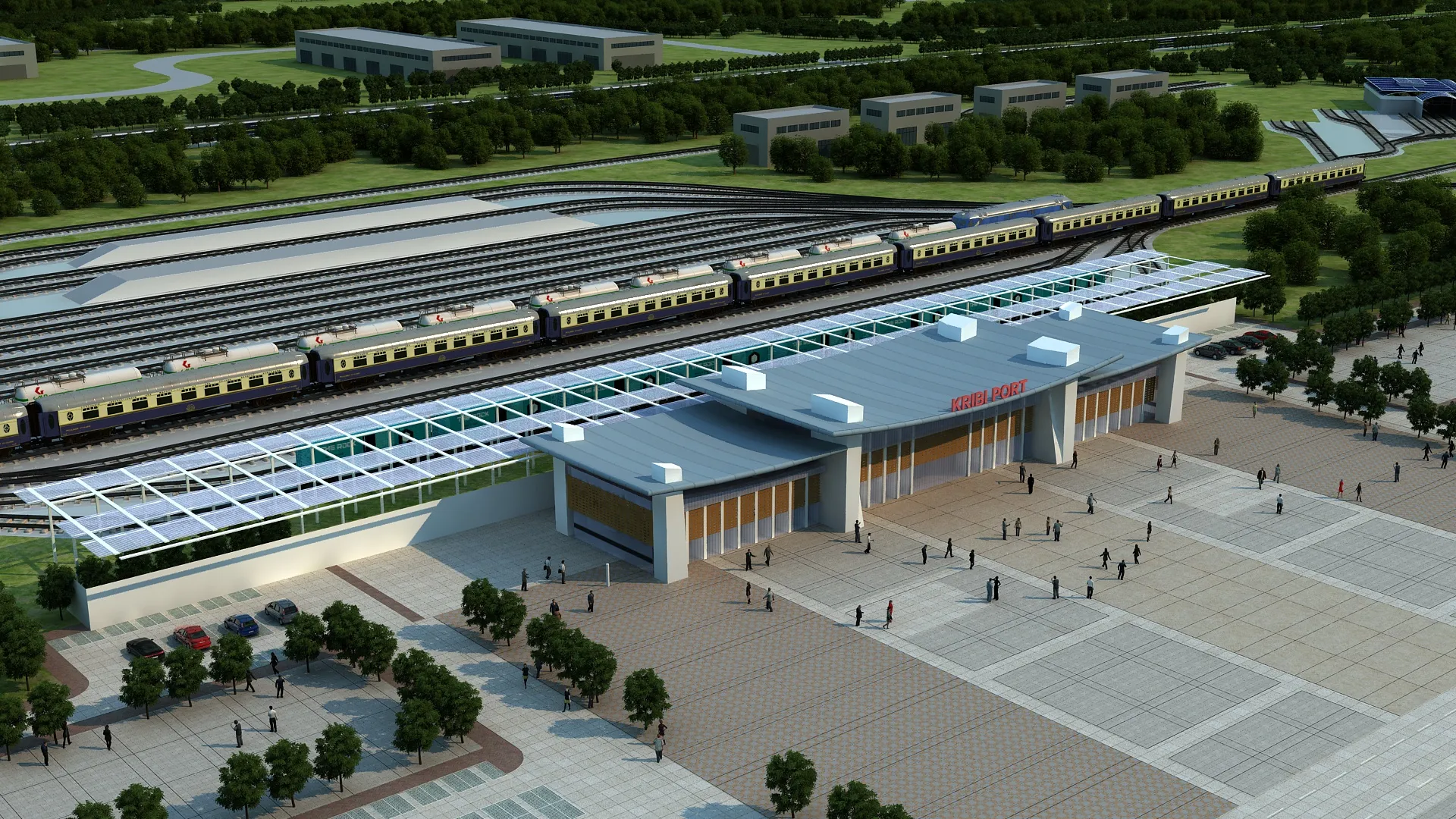Station 3D Model .c4d .max .obj .3ds .fbx .stl .blend 