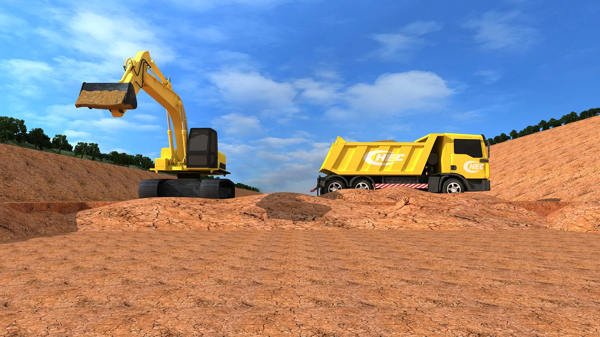 Road construction 3D Model .c4d .max .obj .3ds .fbx .stl .blend