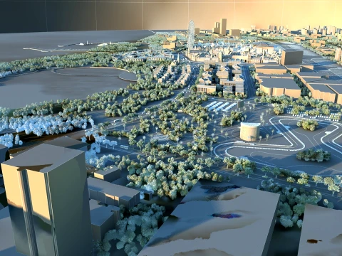 Urban architecture 3D Model