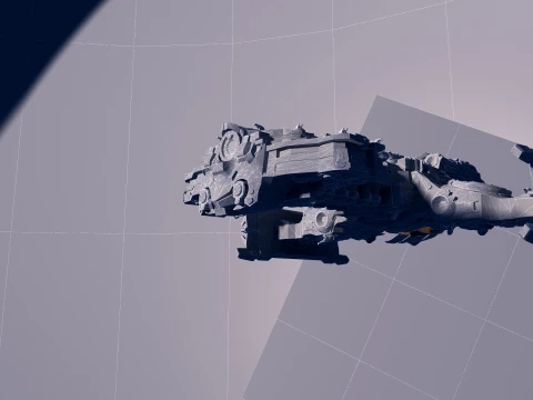 Spaceship 3D Model
