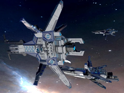 Spaceship 3D Model