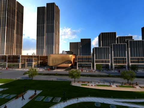 Urban architecture 3D Model