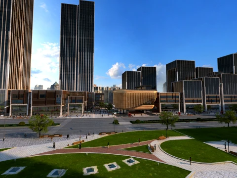 Urban architecture 3D Model