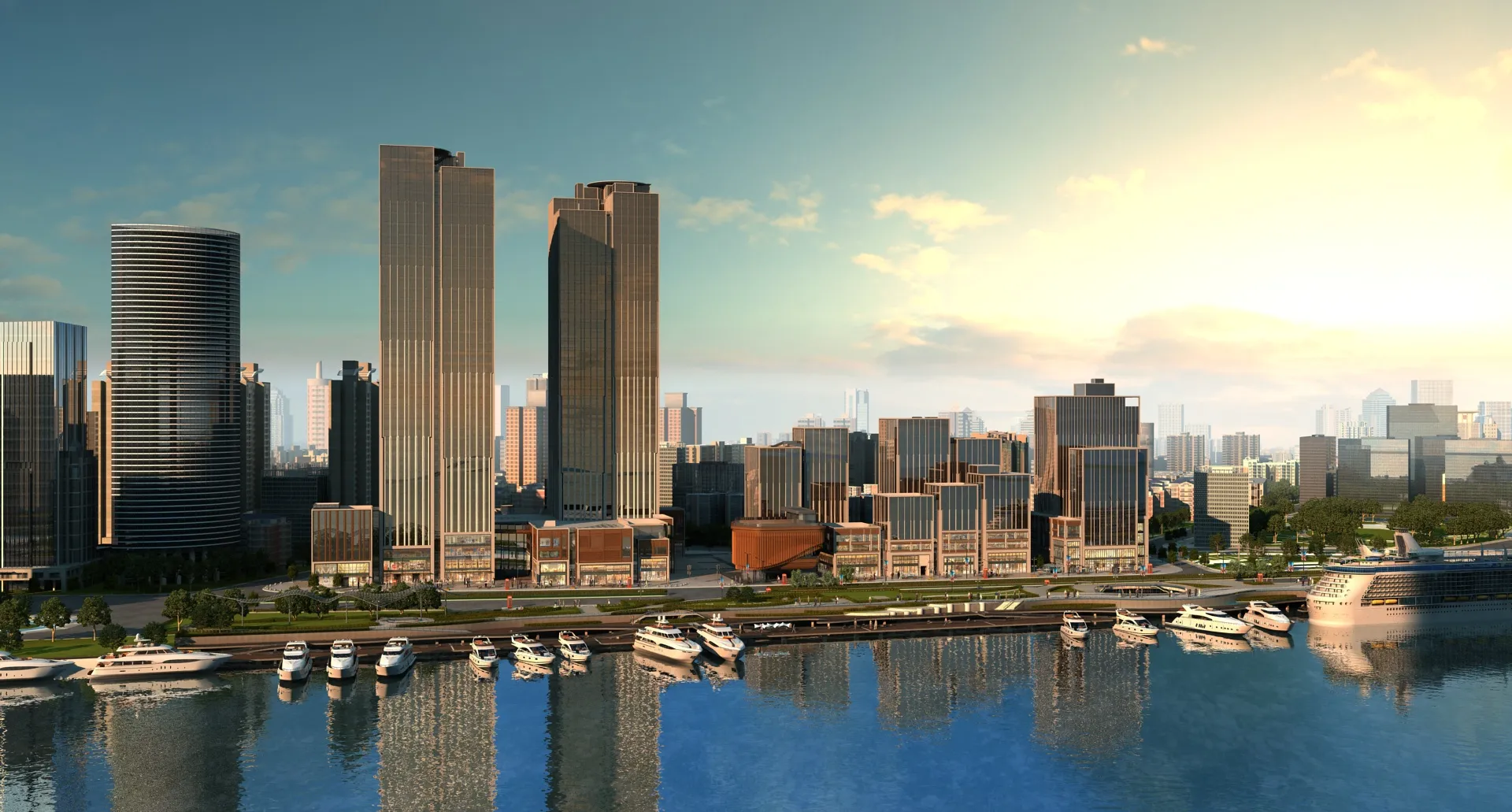Urban architecture 3D Model .c4d .max .obj .3ds .fbx .stl .blend 