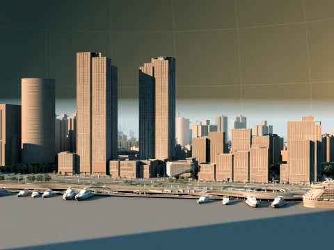 Urban architecture 3D Model