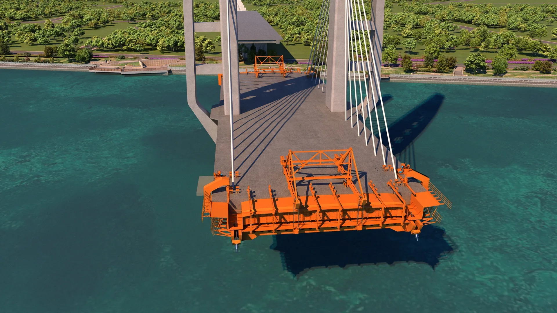 Build a bridge 3D Model .c4d .max .obj .3ds .fbx .stl .blend