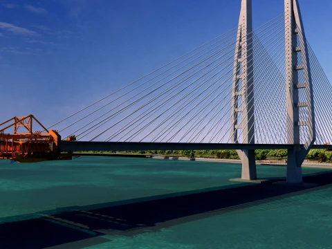 Build a bridge 3D Model