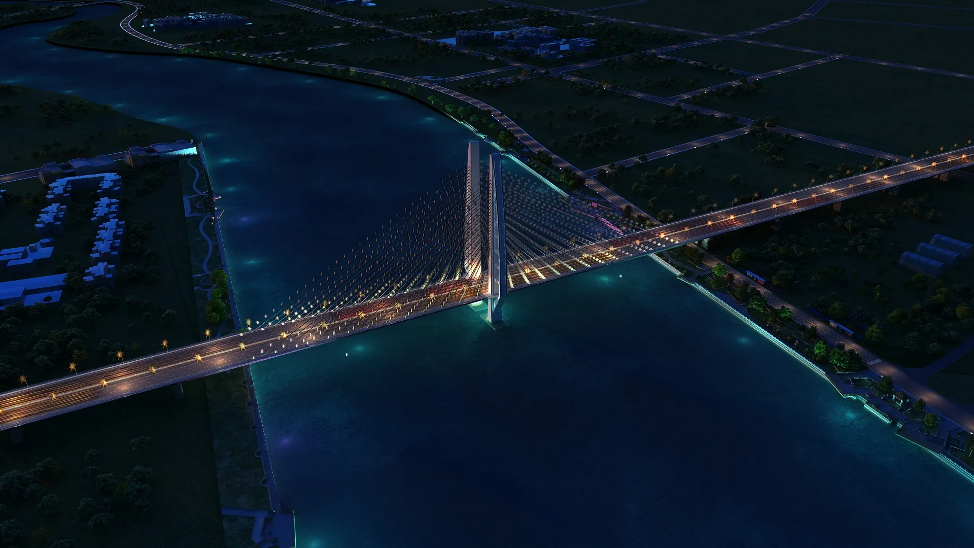 Bridge 3D Model .c4d .max .obj .3ds .fbx .stl .blend 