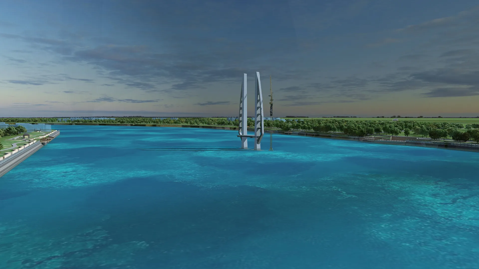 Build a bridge 3D Model .c4d .max .obj .3ds .fbx .stl .blend 