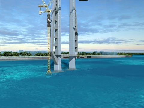 Build a bridge 3D Model