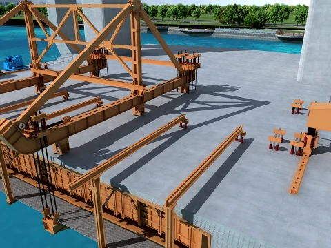 Build a bridge 3D Model