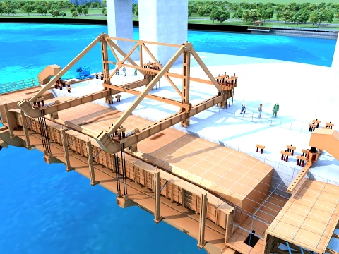Build a bridge 3D Model