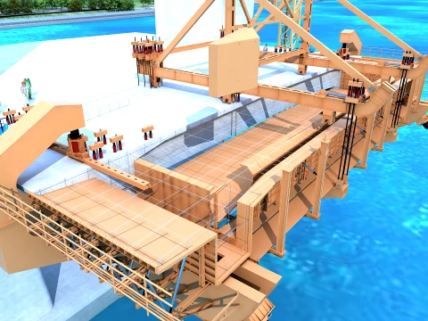 Build a bridge 3D Model