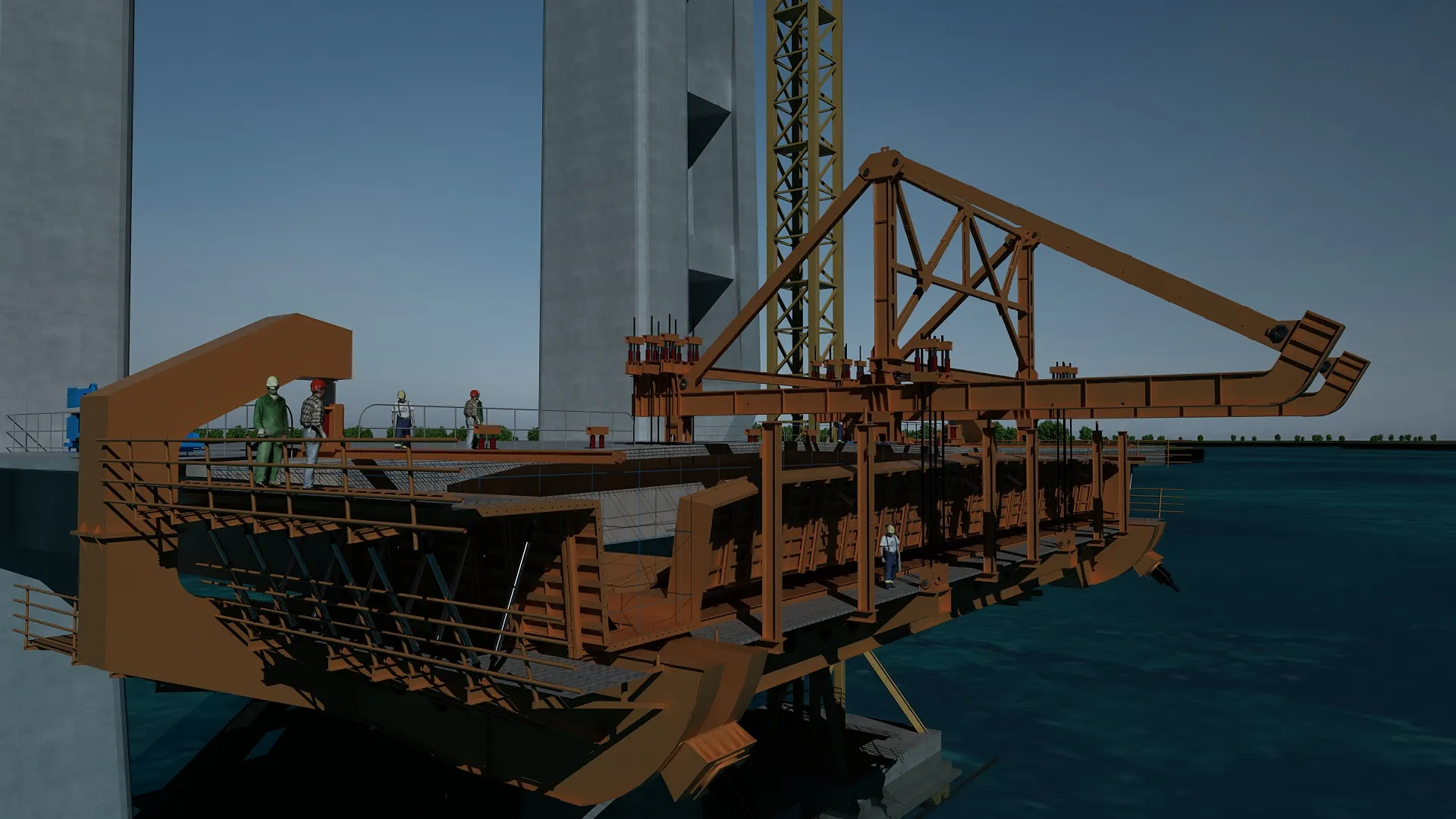 Build a bridge 3D Model .c4d .max .obj .3ds .fbx .stl .blend 