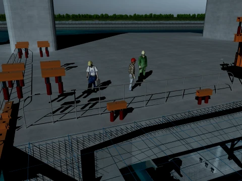 Build a bridge 3D Model