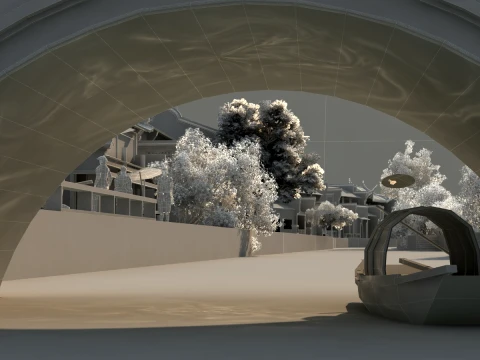 Ancient town 3D Model