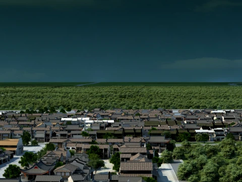 Ancient town 3D Model