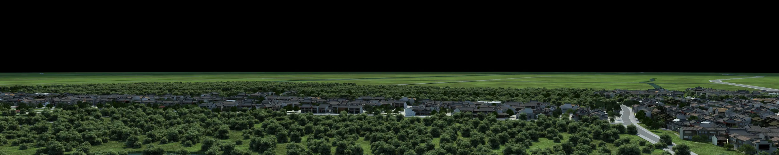 Ancient town 3D Model .c4d .max .obj .3ds .fbx .stl .blend