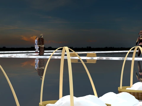 Salt pan 3D Model