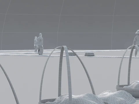 Salt pan 3D Model