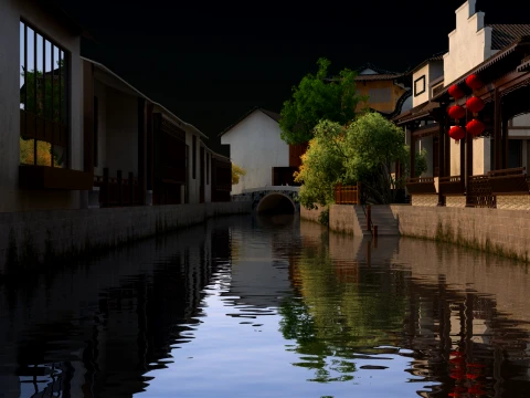 Ancient town 3D Model