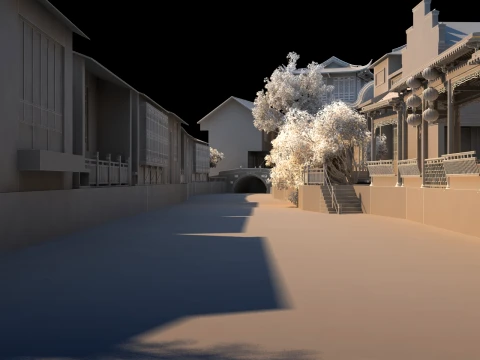 Ancient town 3D Model