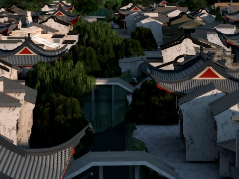 Ancient town 3D Model