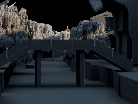 Ancient town 3D Model